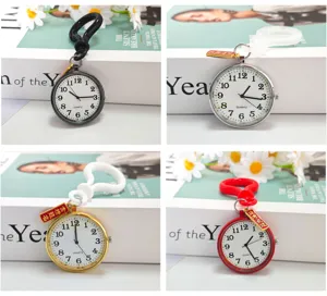 Studenten examen zakhorloge met clip en bedel meerkleurig draagbaar quartz horloge