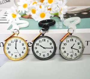 Studenten zakhorloge quartz hangend schattig eenvoudig sleutelhanger grote wijzerplaat detail
