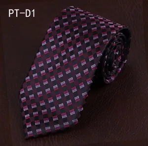 Detailed shot of mens business formal necktie with stylish check pattern, elegant and professional.
