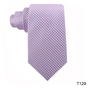 Purple jacquard woven men necktie fine geometric pattern business casual tie detail shot