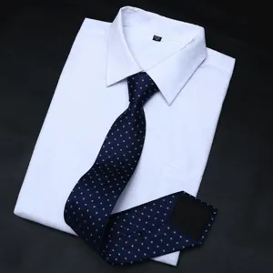 Men's Mulberry Silk Striped Yarn-Dyed Jacquard Formal Business Silk Tie Classic Wedding Necktie Fashion Suit