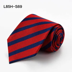 Men Silk Tie Business Formal Wedding Striped Necktie Classic British Style Silk Neckwear For Groom Daily Work