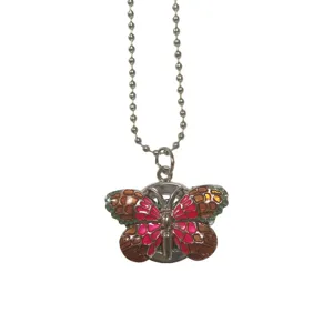 Fashion gradient butterfly pendant watch, portable keychain charm pocket watch for use.