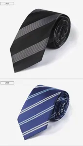 Herren Business Krawatte gestreift Anzug Polyester Schlips 7cm Breite klassisch elegant modisch