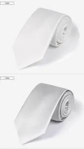 Gestreifter Business Krawatte für Herren, 7cm breite Polyester gewebte formelle Anzugkrawatte.