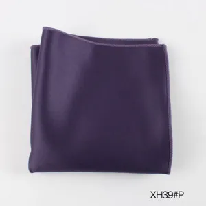 Heren Pak Borstzakdoek Effen Kleur Gestreepte Polyester Zakdoek Bruiloft Zakelijk Smoking Hanky Formeel Accessoire