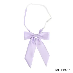 Purple JK school uniform bowtie with adjustable strap, perfect for daily wear and cosplay.