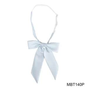 Light blue Japanese style JK bow tie with adjustable neck strap, perfect for school uniforms.
