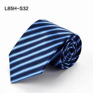 Classic striped silk necktie for men, perfect for formal business and casual wear.