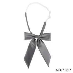 Japanese JK Uniform Bow Tie Polyester Plaid Necktie Cute School Girl College Style Ribbon Neck Accessory Gift