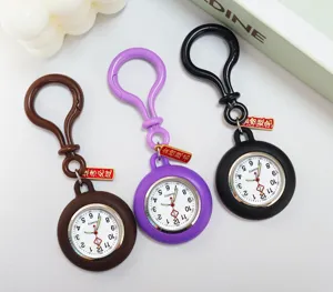 Nurse watch pocket watch silicone fob watch quartz exam clock portable student 3pcs set