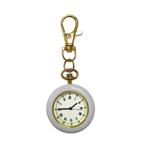 Orologio tascabile al quarzo colore macaron portachiavi portatile studente mini simpatico