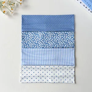 Blue patterned stretch headband set for women yoga sports sweat absorption daily wear.
