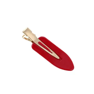 Molla per capelli a goccia rossa da donna elegante accessorio di base in metallo vista principale
