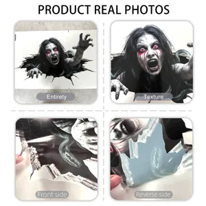 Halloween scary 3D ghost wall sticker floor decal horror party home decor spooky background