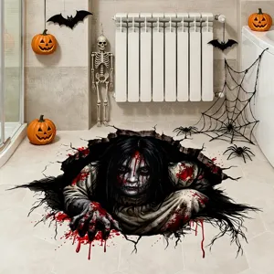 Halloween Ghost Floor Stickers Removable Waterproof Printed Wall Decals For Living Room Bedroom Home Holiday Party Decor