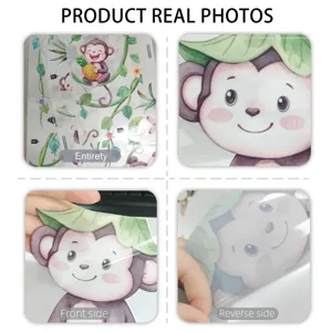 Adhesivo de pared de mono selva para habitacion infantil decoracion pegatinas hojas verdes