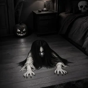 Halloween creepy ghost floor sticker spooky 3D wall decal home decor bedroom party spooky prop