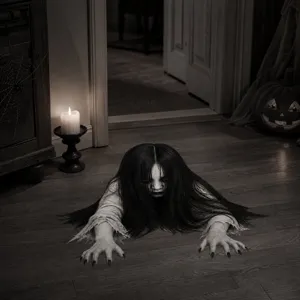 Halloween scary ghost floor sticker horror wall decal for living room home decor
