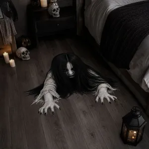 Halloween scary ghost floor sticker spooky creepy crawler wall decal home bedroom party props