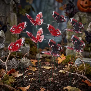 Halloween vlinder tuin pennen voor buiten erf decoratie en griezelige gazon ornamenten.
