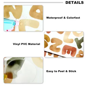 Boho alfabet muurstickers, waterdicht vinyl PVC materiaal, eenvoudig te plakken decor.