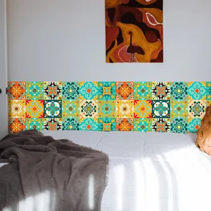 Pegatinas de azulejos coloridas retro pegatinas de pared decoracion para dormitorio.