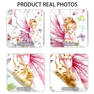 Autocollants muraux fée papillon aquarelle autocollants chambre d'enfant déco maison