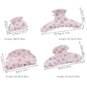 Frühling süße Blumen Haarklammer Set, rosa Rosen Hai Clip für Damen und Mädchen Haarschmuck.