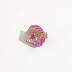 Mignonne pince à cheveux mini poisson en acétate pour femme accessoire de coiffure tendance