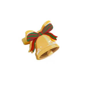 Mini pinza de pelo con campana de navidad dulce accesorio festivo para mujeres y niñas