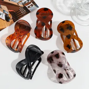 Pinza de pelo elegante en forma de 8, accesorios para el cabello modernos para mujeres.