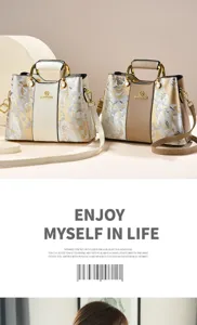Elegante Damen Umhängetasche mit Wolkenmuster, luxuriöse Designer Handtasche stilvoll.