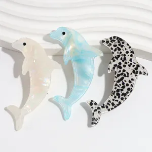 Bonitas pinzas de pelo de delfín de acetato accesorios de moda dulces para mujeres chic
