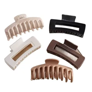 5Pcs Large Hair Claw Clips Set Non-Slip Acrylic Hair Clamps Fashion Styling Accessories