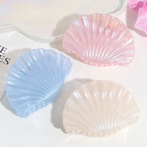 Set di mollette per capelli a conchiglia madreperla, bellissimi accessori sfumati a sirena.