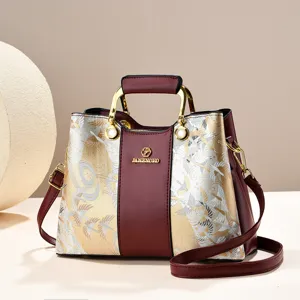 Retro chinesischer Stil Wolken Brokat Handtasche, Luxus Damen Schulter Tote Tasche Henkeltasche.