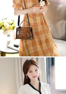 Floral embossed mini handbag crossbody bag commuter stylish fashion women shoulder bag detail