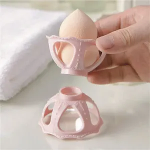 Kunststoff Durchbrochener Make-up Schwamm Halter Kosmetik Puff Trocknungsständer Aufbewahrungsregal Für Badezimmer Zuhause