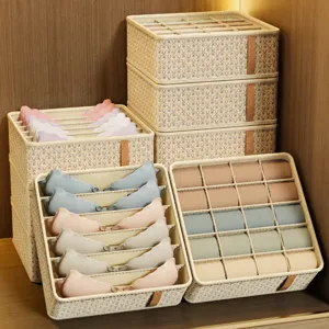 Opvouwbare ondergoed lade organizer voor kast, bh en sokken opbergdoos container.