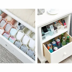 Kunststoff Waben Schubladen-Organizer Einstellbare DIY Trennwand Teiler Aufbewahrungsbrett Für Schlafzimmer Schrank Unterwäsche Socken