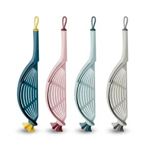 Colino per riso da cucina cucchiaio filtro multifunzionale con foro per appendere e base.