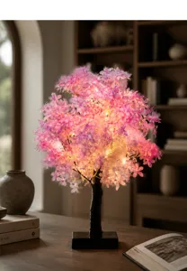 LED kersenbloesem boom licht roze bloem nachtlampje voor thuis slaapkamer decoratie