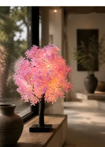 LED kersenbloesem boom lamp binnen decoratieve sfeerverlichting voor gezellige slaapkamer