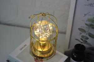 INS minimalistische ijzeren vogelkooi LED tafellamp, decoratieve nachtlamp voor kamer.