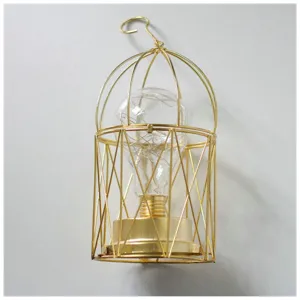 INS minimalistische ijzeren vogelkooi LED nachtlampje decoratieve lamp voor cafe bar
