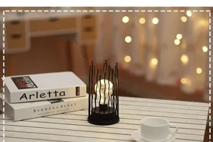 Noordse INS stijl ijzeren kunst LED koperdraad tafellamp creatief nachtlampje voor huisdecor.