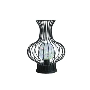 LED smeedijzeren vaas decoratieve lamp minimalistisch nachtlampje creatief slaapkamer tafel decor