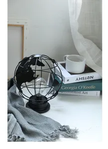 LED wereldbol metaal nachtlampje tafellamp decoratief ornament ijzer kunst voor thuis woonkamer