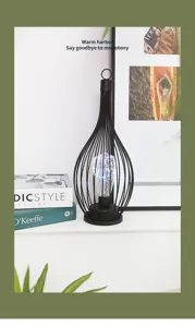 Europäisch minimalistisch Eisen geometrisch Laterne LED Lampe Retro Glühbirne Heimdekor Stimmungslicht